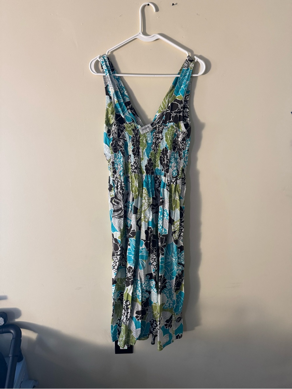 Avenue Floral Sleeveless Faux Wrap Midi Dress Size 14/16 - Picture 3 of 3